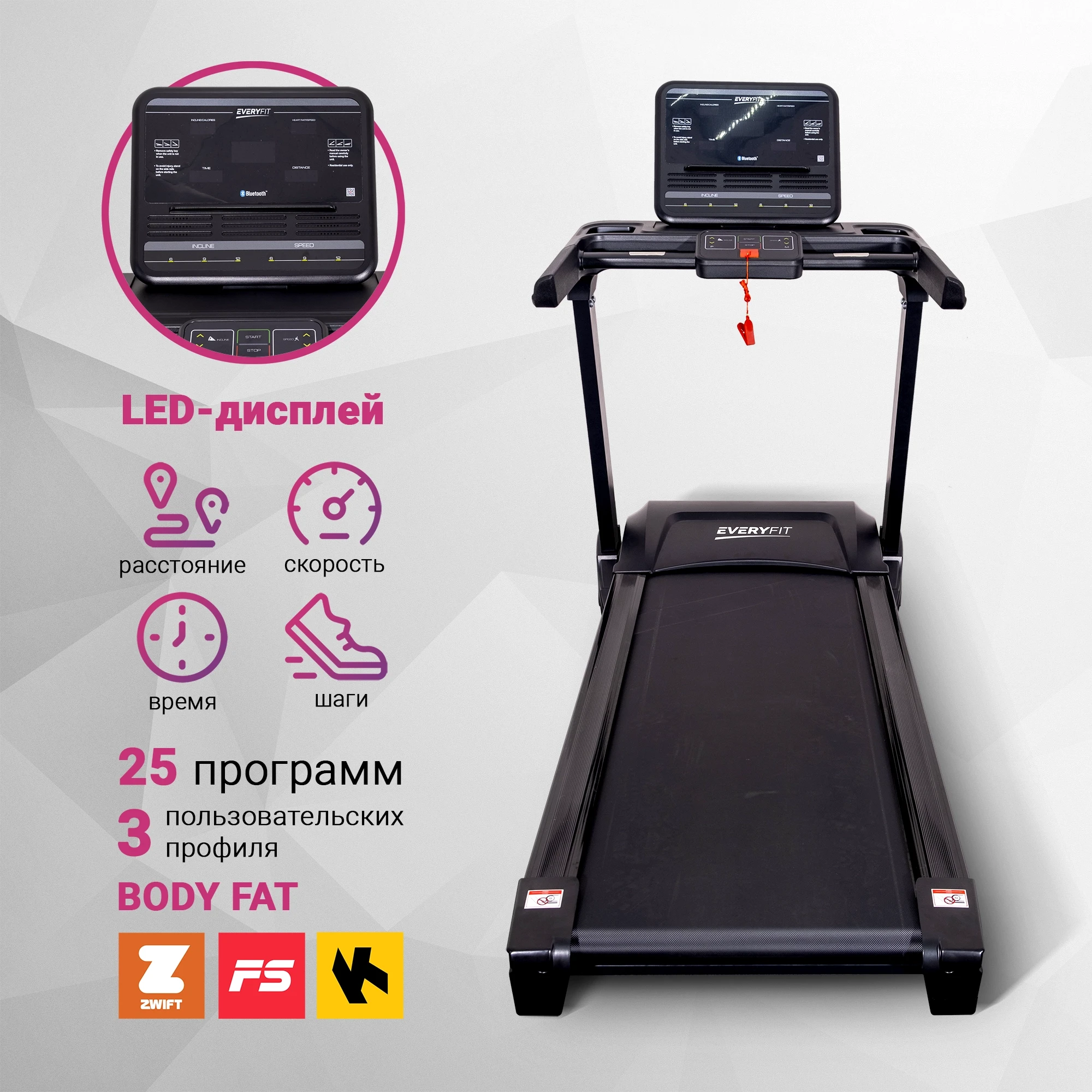 Электрическая беговая дорожка Everyfit FFT05